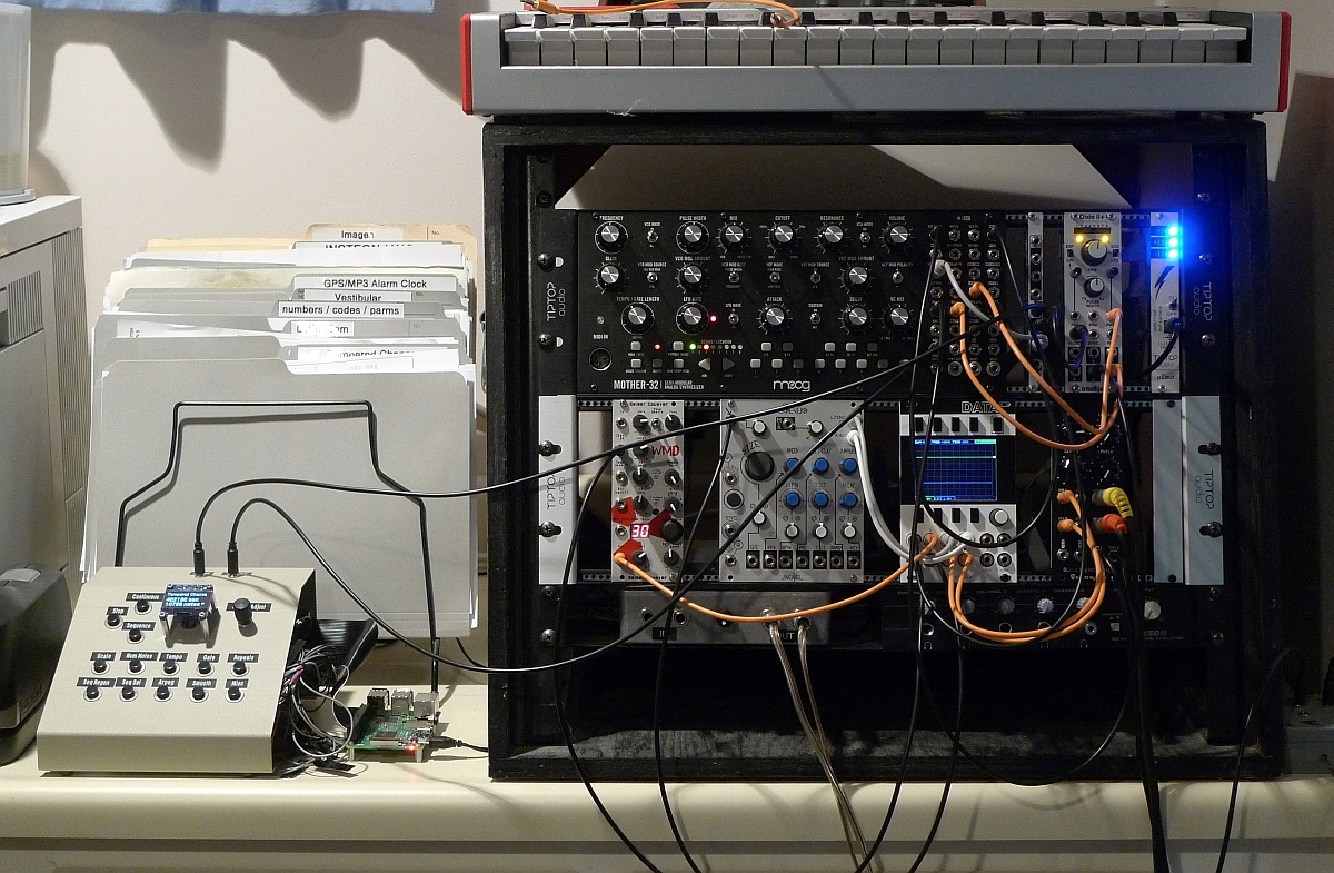 Tempered Chance connected to a Modular Synthesizer